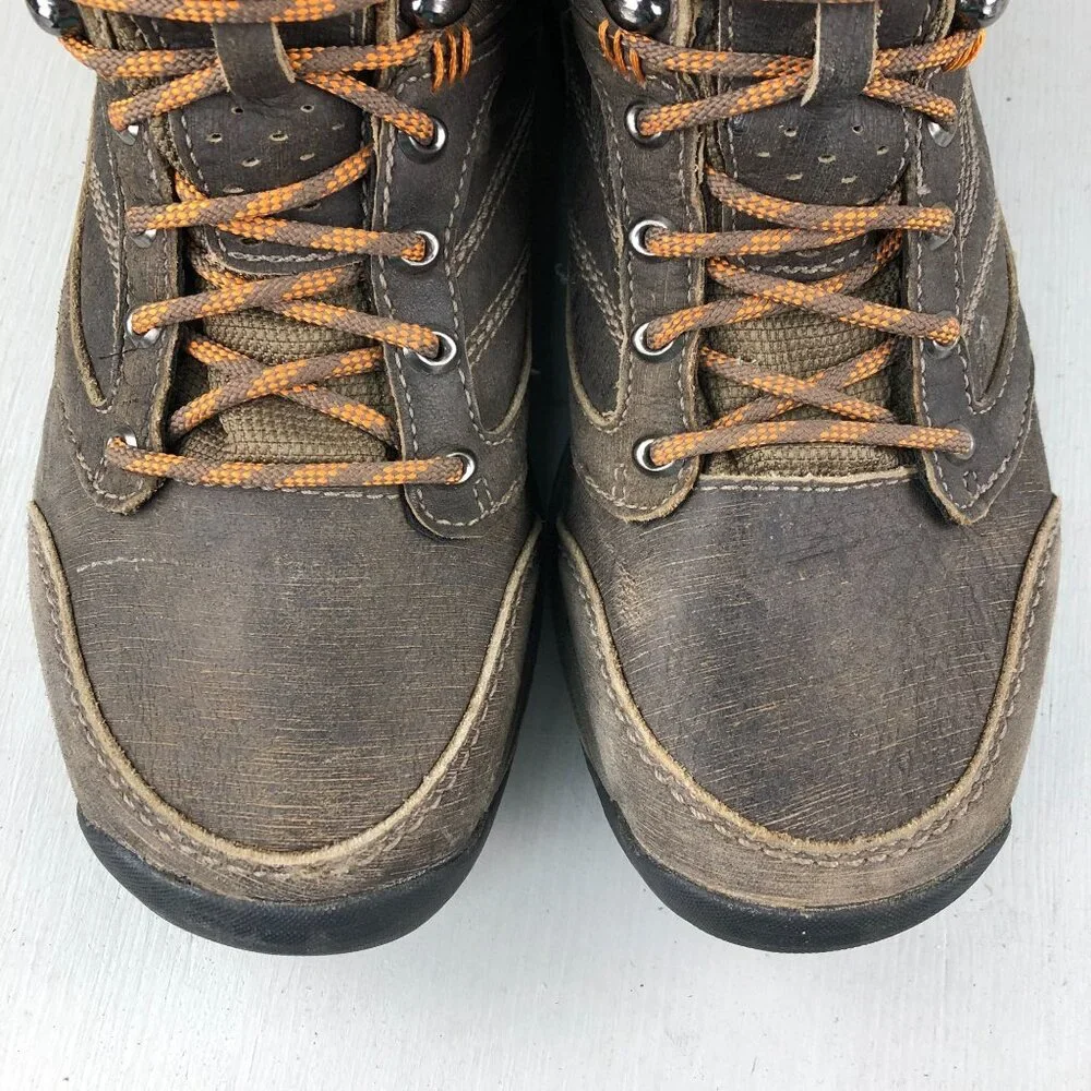 New Balance Mens Size 9 2E 1596 Brown Leather Gore-Tex GTX Hiking Boots MW1569BO